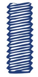 Illustration of a blue machine screw type